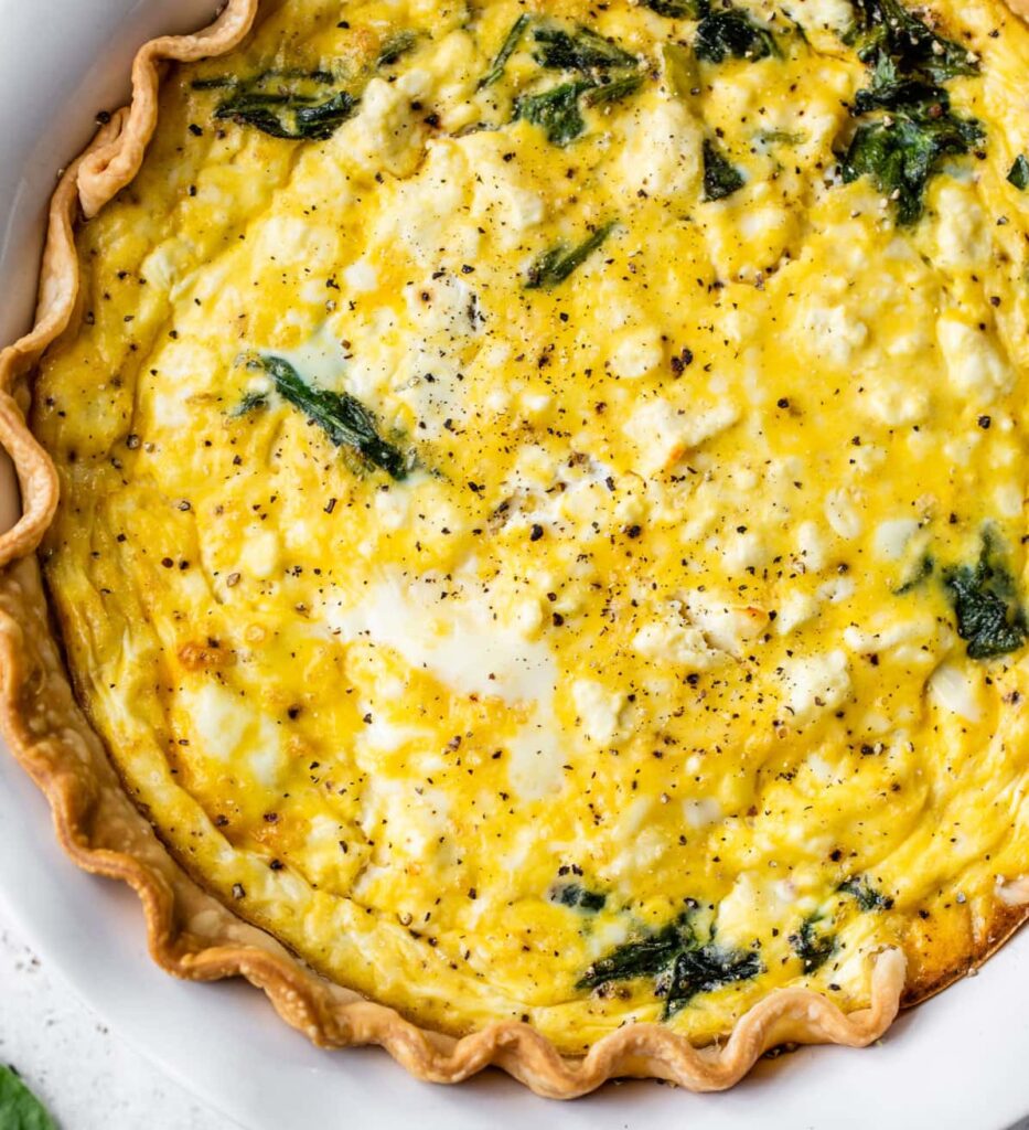 Spinach and Feta Quiche